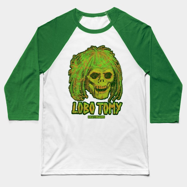 FREAKY ZOMBIE by LOBO TOMY skateboards Baseball T-Shirt by boozecruisecrew